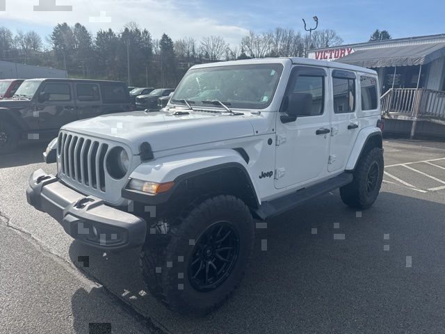 Bright White Clearcoat 2021 Jeep Wrangler Unlimited Sahara Altitude 4WD SUV / Crossover Four-Wheel Drive 8-Speed Automatic
