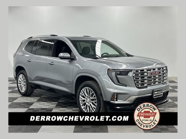 Silver 2025 GMC Acadia Denali AWD SUV / Crossover Four-Wheel Drive 8-Speed Automatic