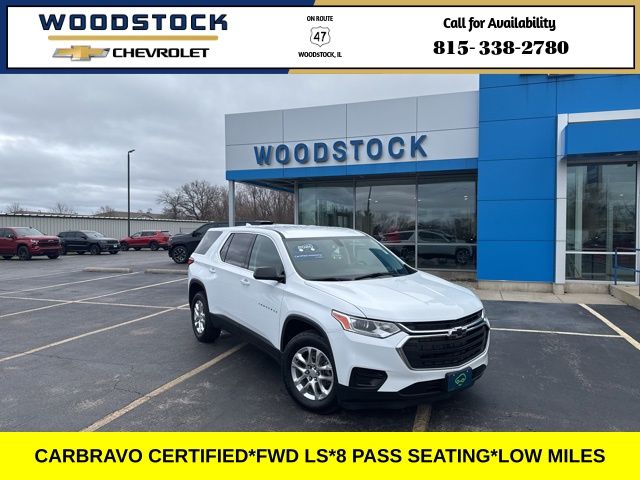 Summit White 2020 Chevrolet Traverse LS FWD SUV / Crossover Front-Wheel Drive 9-Speed Automatic