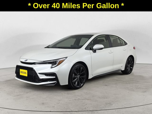 Pearl 2024 Toyota Corolla Hybrid Sedan All-Wheel Drive Continuously Variable Transmission