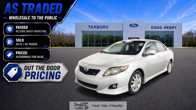 Classic Silver Metallic 2010 Toyota Corolla Sedan Front-Wheel Drive 4-Speed Automatic