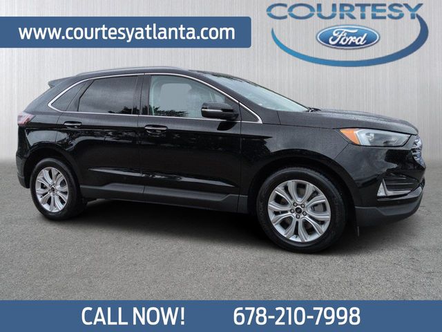 Agate Black Metallic 2024 Ford Edge Titanium AWD SUV / Crossover All-Wheel Drive 8-Speed Automatic