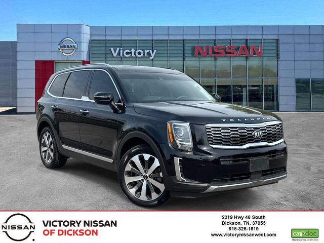 Ebony Black 2021 Kia Telluride S AWD SUV / Crossover All-Wheel Drive 8-Speed Automatic