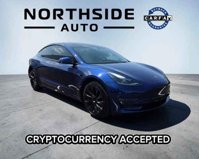 Deep Blue Metallic 2023 Tesla Model 3 Sedan All-Wheel Drive 1-Speed Automatic