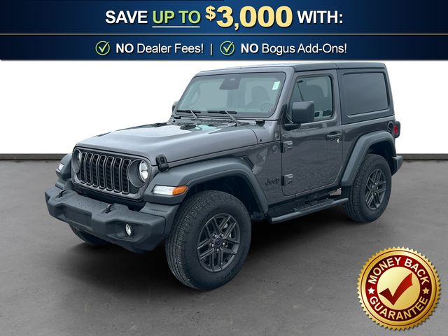 Gray (Granite Crystal Metallic Clearcoat) 2025 Jeep Wrangler Sport S 2-Door 4WD SUV / Crossover Four-Wheel Drive 8-Speed Automatic