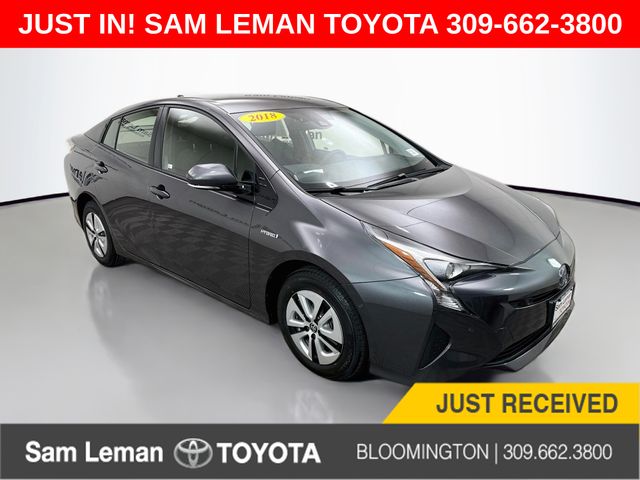 Magnetic Gray Metallic 2018 Toyota Prius Hatchback Front-Wheel Drive Continuously Variable Transmission