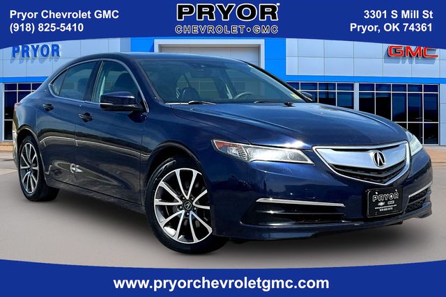 Blue 2017 Acura TLX V6 FWD with Technology Package Sedan Front-Wheel Drive 9-Speed Automatic