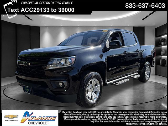 Black 2022 Chevrolet Colorado LT Crew Cab 4WD Pickup Truck Four-Wheel Drive 8-Speed Automatic