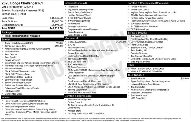 2023 Dodge Challenger R/T's photo