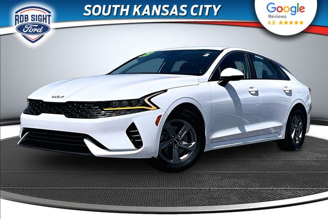 Glacial White Pearl 2023 Kia K5 Sedan Front-Wheel Drive 8-Speed Automatic