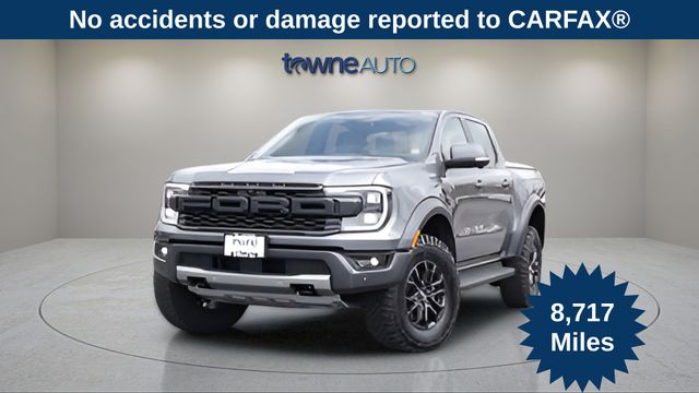 Carbonized Gray Metallic 2025 Ford Ranger Raptor SuperCrew 4WD Pickup Truck Four-Wheel Drive Automatic