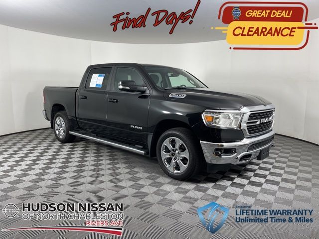 2022 Diamond Black Crystal Pearlcoat Ram 1500 Big Horn/Lone Star Truck