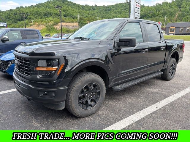 Black Metallic 2024 Ford F-150 STX SuperCrew 4WD Pickup Truck Four-Wheel Drive Automatic