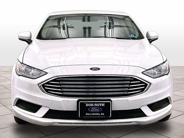 2018 Ford Fusion SE White at Klick Lewis Buick Chevrolet