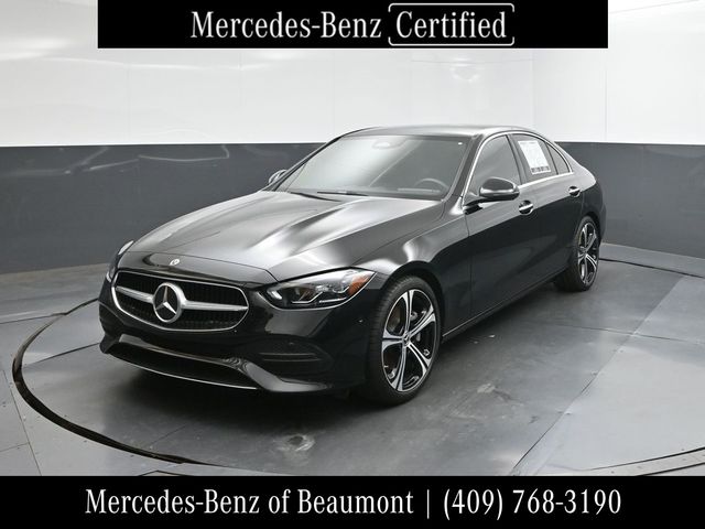 Black 2025 Mercedes-Benz C-Class Sedan Rear-Wheel Drive 9-Speed Automatic