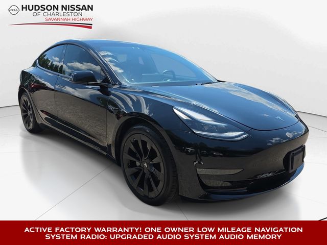 Solid Black 2022 Tesla Model 3 RWD Sedan Rear-Wheel Drive 1-Speed Automatic