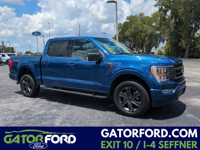 Atlas Blue Metallic 2023 Ford F-150 XLT SuperCrew 4WD Pickup Truck Four-Wheel Drive Automatic