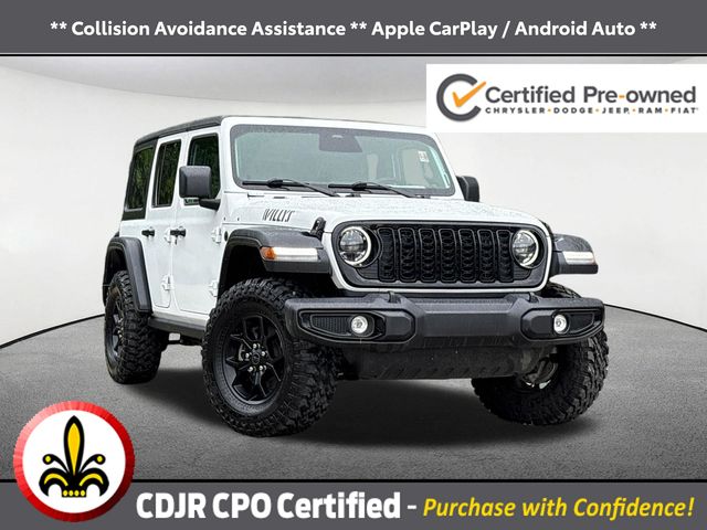 Bright White Clearcoat 2025 Jeep Wrangler SUV / Crossover Four-Wheel Drive 8-Speed Automatic