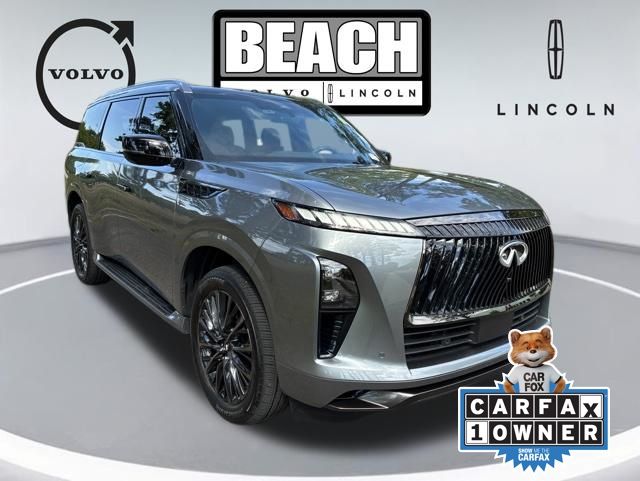 Dynamic Metal/Black Obsidian 2025 INFINITI QX80 SUV / Crossover All-Wheel Drive 9-Speed Automatic