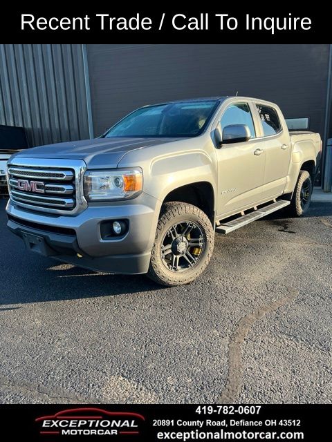 Gray (Satin Steel Metallic) 2018 GMC Canyon Pickup Truck Four-Wheel Drive 8-Speed Automatic