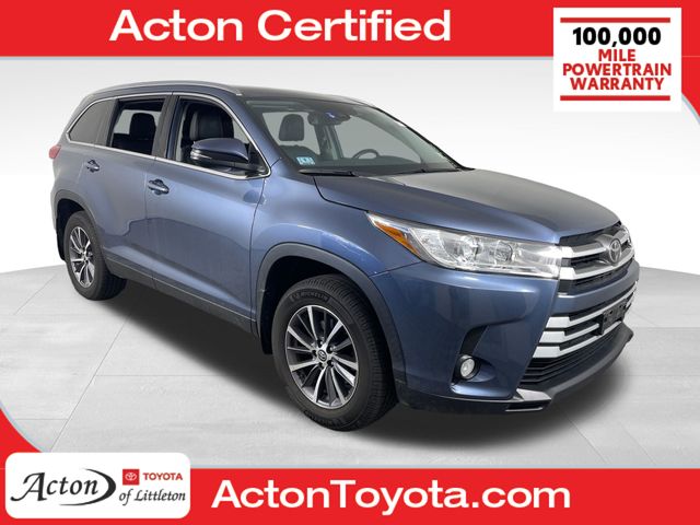 Shoreline Blue Pearl 2019 Toyota Highlander XLE AWD SUV / Crossover All-Wheel Drive 8-Speed Automatic