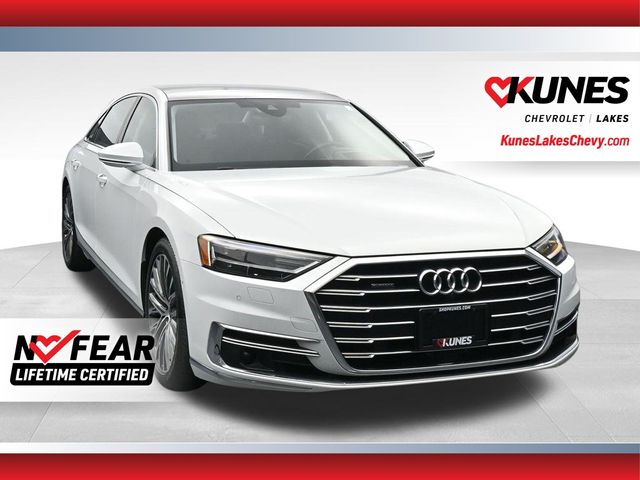 Glacier White 2021 Audi A8 Sedan All-Wheel Drive 8-Speed Automatic