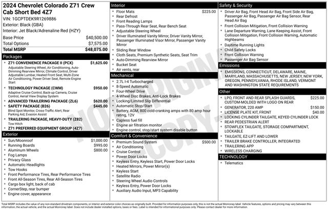 2024 Chevrolet Colorado Z71 photo