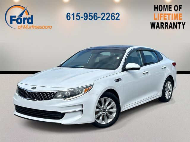 Snow White Pearl 2016 Kia Optima Sedan Front-Wheel Drive 6-Speed Automatic
