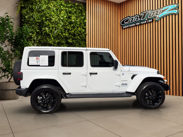 2024 JEEP WRANGLER SAHARA 4XE • 4X4 • PLUG-IN HYBRID CLEAN CARFAX • 1 OWNER BODY COLOR HARD TOP • ADAPTIVE CRUISE • APPLE CARPLAY • REMOTE START Thumbnail