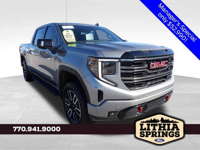 Sterling Metallic 2025 GMC Sierra 1500 AT4 Crew Cab 4WD Pickup Truck Four-Wheel Drive Automatic
