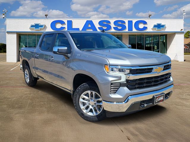 Sterling Gray Metallic 2023 Chevrolet Silverado 1500 LT Crew Cab 4WD Pickup Truck Four-Wheel Drive 8-Speed Automatic