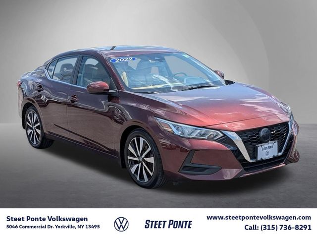 Rosewood Metallic 2022 Nissan Sentra Sedan Front-Wheel Drive Continuously Variable Transmission