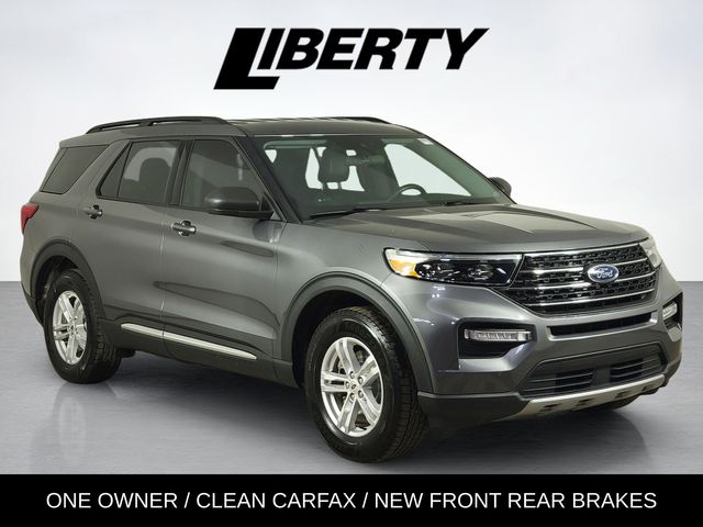Gray Metallic 2021 Ford Explorer XLT AWD SUV / Crossover All-Wheel Drive Automatic