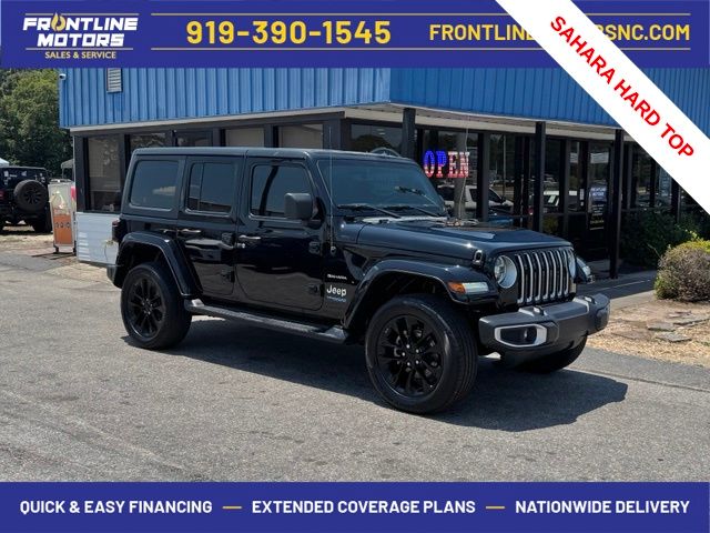 Black Clearcoat 2021 Jeep Wrangler 4xe Sahara 4WD SUV / Crossover Four-Wheel Drive 8-Speed Automatic