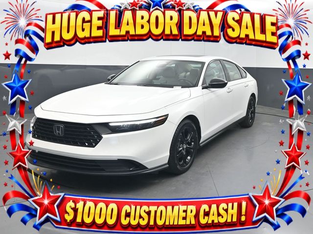 White 2025 Honda Accord Sedan Front-Wheel Drive Continuously Variable Transmission
