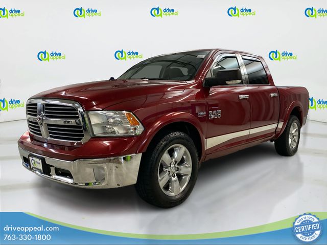 Deep Cherry Red Crystal Pearlcoat 2013 RAM 1500 Big Horn Crew Cab 4WD Pickup Truck Four-Wheel Drive 6-Speed Automatic