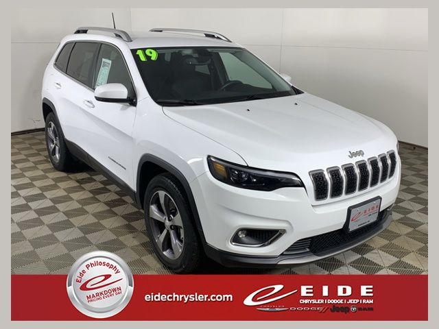 Bright White Clearcoat 2019 Jeep Cherokee Limited 4WD SUV / Crossover Four-Wheel Drive 9-Speed Automatic