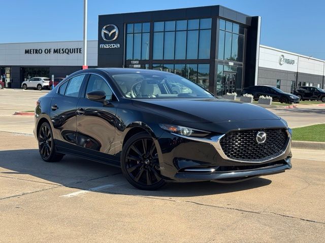 Jet Black 2024 Mazda MAZDA3 Sedan All-Wheel Drive 6-Speed Automatic