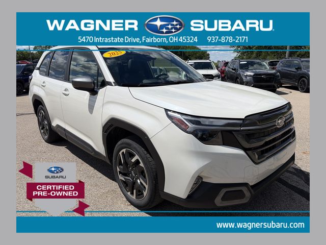 Crystal White Pearl 2025 Subaru Forester SUV / Crossover All-Wheel Drive Continuously Variable Transmission