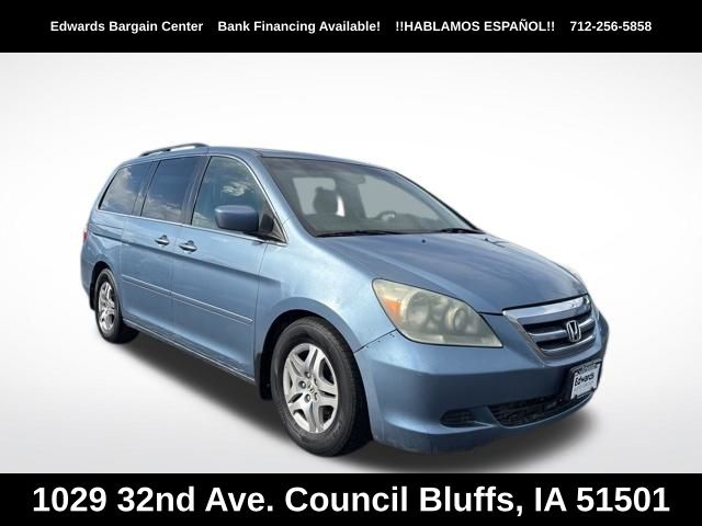 Blue 2007 Honda Odyssey EX-L FWD with DVD Minivan Front-Wheel Drive 5-Speed Automatic Overdrive