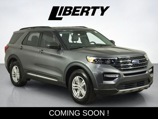 Gray Metallic 2021 Ford Explorer XLT AWD SUV / Crossover All-Wheel Drive Automatic