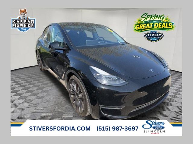 Solid Black 2023 Tesla Model Y Performance AWD SUV / Crossover All-Wheel Drive 1-Speed Automatic