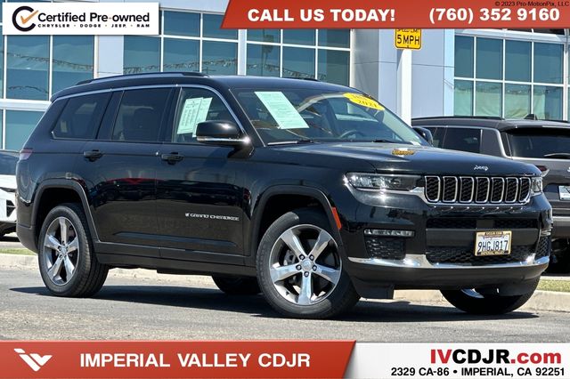 Diamond Black Crystal Pearlcoat 2021 Jeep Grand Cherokee L Limited 4WD SUV / Crossover Four-Wheel Drive 8-Speed Automatic