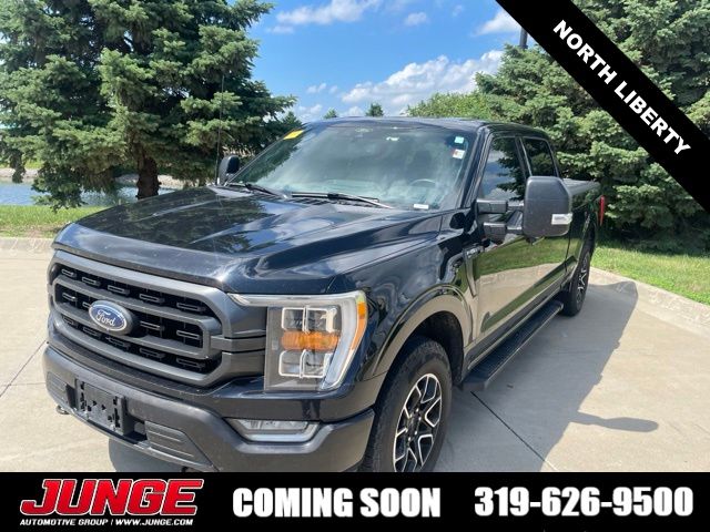 Agate Black Metallic 2021 Ford F-150 XLT SuperCrew 4WD Pickup Truck Four-Wheel Drive Automatic