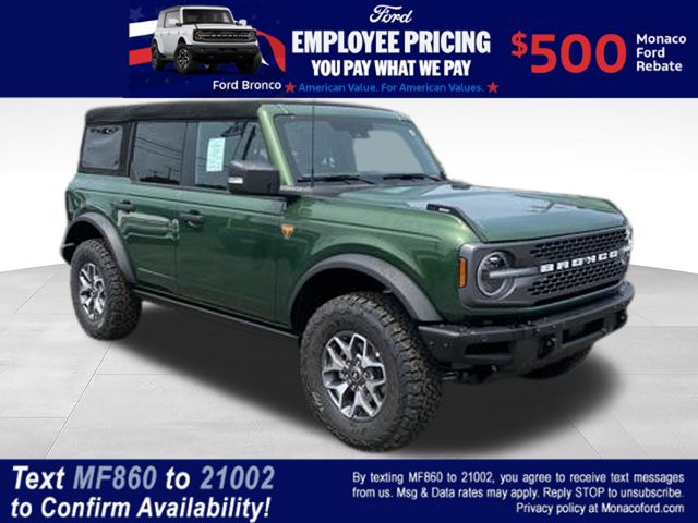 Green Metallic 2025 Ford Bronco Badlands 4-Door 4WD SUV / Crossover Four-Wheel Drive Automatic