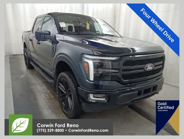 Antimatter Blue Metallic 2024 Ford F-150 Pickup Truck Four-Wheel Drive Automatic
