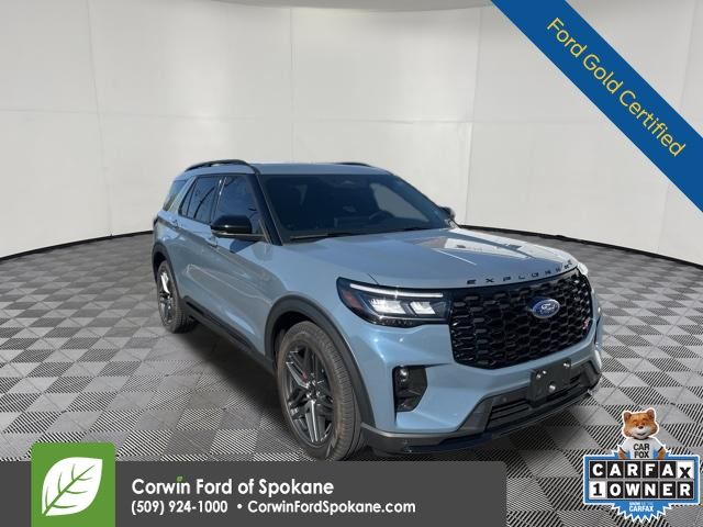 Vapor Blue 2025 Ford Explorer ST AWD SUV / Crossover All-Wheel Drive Automatic