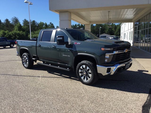 Cypress Gray 2025 Chevrolet Silverado 3500HD LT Crew Cab 4WD Pickup Truck Four-Wheel Drive Automatic