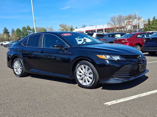 Midnight Black Metallic 2018 Toyota Camry LE Sedan Front-Wheel Drive 8-Speed Automatic