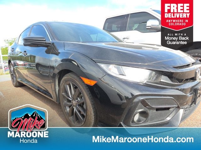 Crystal Black Pearl 2021 Honda Civic Hatchback Hatchback Front-Wheel Drive Continuously Variable Transmission